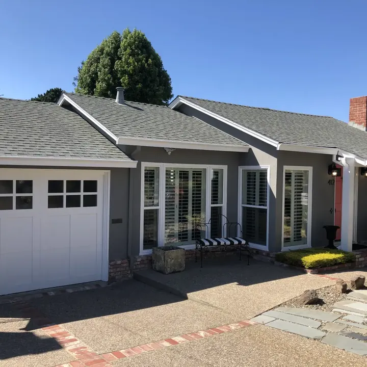 Single-story home exterior after remodel