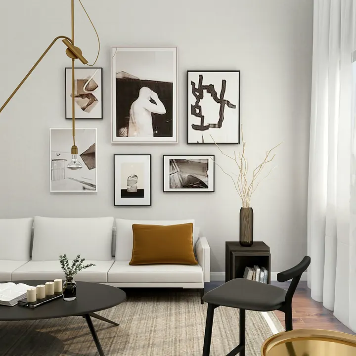 Living room after interior renovation